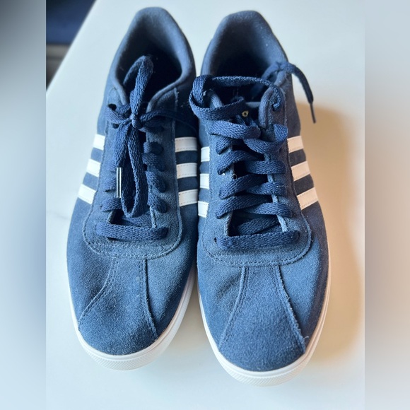 Adidas Samba Women's Blue Suede Sneakers - Picture 2 of 9